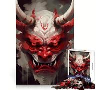 Puzzle Traditionnel Oni pour Adolescents, 1000 pièces, Motif Masque de démon, idéal pour Un Noël Joyeux (50x75cm)