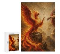 Puzzle Traditionnel pour Adultes, 300 PCS, Motif Phoenix and The Creation of Adam, comme Pause Créative pour Les Amateurs Patients, À La Maison