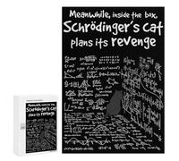 Puzzle Traditionnel pour Adultes, 300 PCS, Motif Schrödinger’s Cat Poster, Funny Quantum Physics Wall Art, Nerd Science Humor Pri, comme Loisir Polyvalent pour Les Amateurs De Puzzles