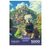 Puzzle Train Anime Classique Jouets Défi Gifts for Family Transports 1000 Pièces Qualité Premium Divertissement pour Adultes 70x50cm/1000pcs