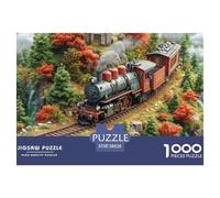 Puzzle Train de rêveDe 1000 Pièces pour Adultes, Mini-World en pour Jeux D'activités Familiales, Puzzle À Faire Soi-même pour Décoration Murale De La Maison, Cadeaux 38x26cm/1000pcs