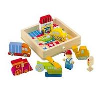 Sevi 81677 Puzzle en cubes Bâtiments