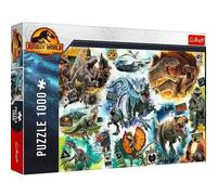 Trefl - Jurassic World : Dominion, sur la Piste des Dinosaures - Casse-tête de 1000 éléments - Casse-tête de Dinosaures, Amusement, Casse-tête Classique pour Adultes et Enfants de Plus de 12 Ans