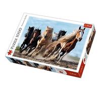 Puzzle - TREFL - 10446 - 1000 pièces - Animaux - Chevaux au galop - Multicolore