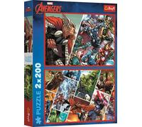 Puzzle TREFL 2x200 Défenseurs du Monde Marvel The Avengers 13318
