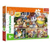 Puzzle TREFL 44 chats : Équipe des grands amis 100 pièces