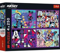 Puzzle TREFL 4x250 Mickey Mouse Adventure Series 13308