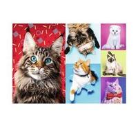 Puzzle Trefl - Chats heureux, 1000 pièces multicolore G