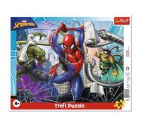 Trefl – Puzzle en cadre Brave Spiderman (Marvel) – 25 pièces – Dès 4 ans