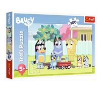 Puzzle - TREFL - Merry Bluey World - 100 pièces - Dès 5 ans - Thème Bluey