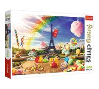 Trefl, Puzzle, Süßes Paris, 1000 Teile, Funny Cities, Premium Quality, für Erwachsene und Kinder AB 12 Jahren