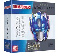 Puzzle Trefl Transformers Wood Craft 500+5 pièces Autobot : Optimus Prime Transformers Formes irrégulières 50 puzzles spéciaux Puzzle moderne hau