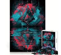 Puzzle Triangle Reflection 1000 pièces pour Adolescents Défi Mental Paisible et Amusant Assemblage sans Couture Surprise d'anniversaire (38x52cm)