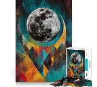 Puzzle Triangulaire Cosmos de 1000 pièces pour Adultes, Jeu cognitif et Relaxant, décoration Murale de Noël (38x26cm)
