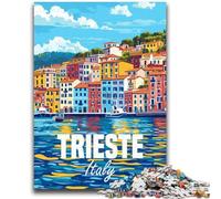 Puzzle Trieste, Italie, 1000 pièces pour Adolescents, Jeu Familial Anti-Stress, défi Difficile, Cadeaux pour Amis et Famille, 1000 pièces (26x38cm)