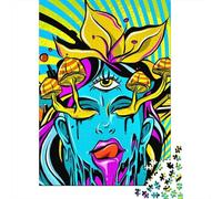 Puzzle Trippy Girl Mushrooms pour adultes, 1000 pièces, puzzle en papier pour adultes, puzzle pour adolescents à partir de 12 ans, cadeaux de Noël, 1000 pièces (38 x 26 cm)