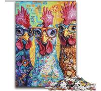 Puzzle Trois Poules 2000 pièces pour Adultes et Adolescents, à partir de 14 Ans Un Plaisir en Famille idéal comme Cadeau pour Toute la Famille 70x100cm