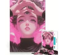 Puzzle Troisième Œil et Chagrin pour Adultes, 1000 pièces, défi cérébral, Jeu Amusant et Silencieux, découpe précise, décoration Murale 38x26cm