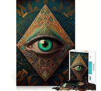 Puzzle Troisième Œil pour Adolescents, 1000 pièces, Jouet cognitif, Loisir Silencieux, Bords de qualité supérieure, Cadeau de Noël 50x75cm
