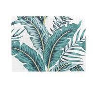 Puzzle Tropical en Bois de 500 pièces avec Motif de bananier Vert, idéal pour Adultes et Personnes âgées.