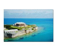 Puzzle Turquoise du Musée National des Bermudes pour Adultes, 500 pièces, Souvenir de Voyage, 52 x 38 cm