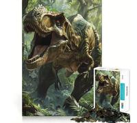 Puzzle Tyrannosaure Sauvage 1000 Pièces Jeu de Réflexion Pièces Précises à Assembler sans Couture Activité Amusante en Famille (38x26cm)
