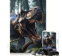 Puzzle Tyrannosaure Sauvage 1000 Pièces pour Adolescents Développe la mémoire, Offre Une évasion reposante, Bords Nets, Cadeau de Noël idéal (38x52cm)