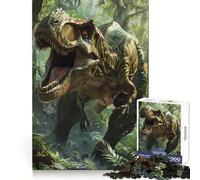 Puzzle Tyrannosaure Sauvage 1000 Pièces Réflexion, Entraînement, Loisirs Calmes, Bords Définis, (50x75cm)