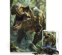 Puzzle Tyrannosaure Sauvage pour Adolescents 1000 pièces Détente et Concentration Idéal pour se Relaxer Cadeau Parfait (38x52cm)