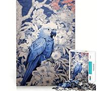 Puzzle Ukiyo E Perroquet 1000 pièces pour Adultes,Jeu de réflexion,découpe Laser pour Un Assemblage Parfait,activité enrichissante pour Les Jours de Pluie (50x75cm)