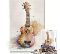 Puzzle ukulélé pour Adultes, 1000 pièces, Stimulation Cognitive, activité de Loisirs, Taille Parfaite, (50x75cm)