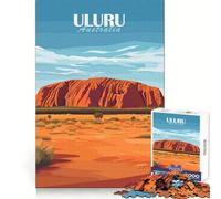 Puzzle Uluru Rock Australie pour Adultes, 1000 pièces, Exercice cérébral, Loisir agréable, découpe précise, Cadeau d'anniversaire (38x52cm)