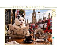 Puzzle · Un Chat à Londres | Une aventure avec Big Ben, du café et quelques petites surprises · 2000 pièces · Format assemblé 90 × 67 cm · CALVENDO Puzzle