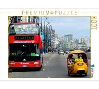 Puzzle · Un Coco-Taxi sur Le Malecón à La Havane | 1000 pièces · Format assemblé 64 × 48 cm · CALVENDO Puzzle