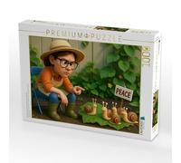 Puzzle · Un Discours Clair sur Les escargots dans Le Jardin | 1000 pièces · Format assemblé 64 × 48 cm · CALVENDO Puzzle