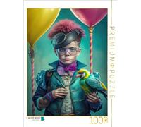 Puzzle · Un garçon avec Un Oiseau | Cirque steampunk · 1000 pièces · Format assemblé 64 × 48 cm · CALVENDO Puzzle