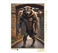 Puzzle · Un Loup-Garou parcourt d'anciennes ruines | 1000 pièces · Format assemblé 64 × 48 cm · CALVENDO Puzzle