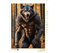 Puzzle · Un Loup-Garou se Cache dans Une forêt lugubre | 1000 pièces · Format assemblé 64 × 48 cm · CALVENDO Puzzle