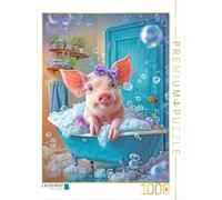 Puzzle · Un Moment de détente au Spa | Une baignade idyllique chez le petit cochon · 1000 pièces · Format assemblé 64 × 48 cm · CALVENDO Puzzle
