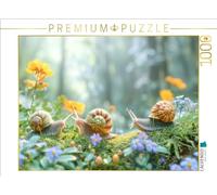 Puzzle · Un Monde rempli de Petits Animaux adorables | Défilé d'escargots · 1000 pièces · Format assemblé 64 × 48 cm · CALVENDO Puzzle