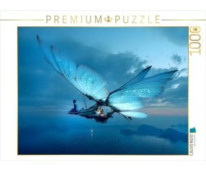 Puzzle · Un Motif du Calendrier Aerospira | Un dernier vol dans le bleu silencieux · les ailes s'éloignent… · 1000 pièces · Format assemblé 64 × 48 cm · CALVENDO Puzzle
