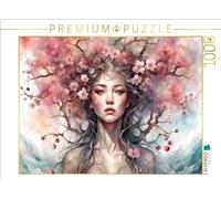 Puzzle · Un Motif du Calendrier Arbre Princesses | Princesse des cerises Fuji · 1000 pièces · Format assemblé 64 × 48 cm · CALVENDO Puzzle
