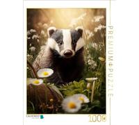 Puzzle · Un Motif du Calendrier Blaireaux enchantés | Les blaireaux sont appelés Grimbart dans la fable · 1000 pièces · Format assemblé 64 × 48 cm · CALVENDO Puzzle