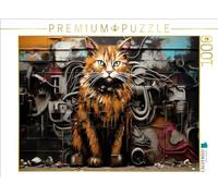 Puzzle · Un Motif du Calendrier Chats Graffiti | Un art plus vrai que nature · 1000 pièces · Format assemblé 64 × 48 cm · CALVENDO Puzzle
