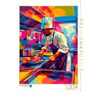 Puzzle · Un Motif du Calendrier Chef de Cuisine - Mon métier de rêve | cuisinier · 1000 pièces · Format assemblé 64 × 48 cm · CALVENDO Puzzle