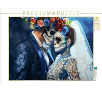 Puzzle · Un Motif du Calendrier Dia de Los Muertos | Célébration de la vie et de la mort · 1000 pièces · Format assemblé 64 × 48 cm · CALVENDO Puzzle