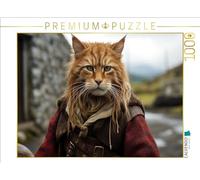 Puzzle · Un Motif du Calendrier Héros des Chats écossais | Ce chat est si audacieux que son nom doit rester secret · 1000 pièces · Format assemblé 64 × 48 cm · CALVENDO Puzzle