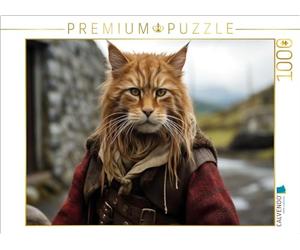 Puzzle · Un Motif du Calendrier Héros des Chats écossais | Ce chat est si audacieux que son nom doit rester secret · 1000 pièces · Format assemblé 64 × 48 cm · CALVENDO Puzzle