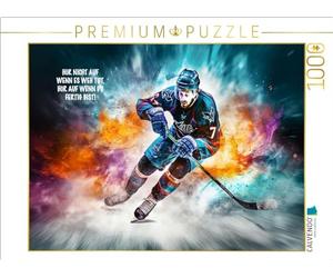 Puzzle · Un Motif du Calendrier Hockey sur Glace et pensées positives | 1000 pièces · Format assemblé 64 × 48 cm · CALVENDO Puzzle