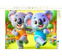Puzzle · Un Motif du Calendrier Kunterbunte Kinderträume (Rêves d'enfants | multicolores · La course en forêt commune · 1000 pièces · Format assemblé 64 × 48 cm · CALVENDO Puzzle